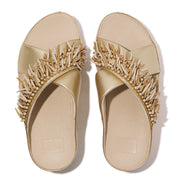 RUMBA Beaded Metallic Cross Slides