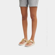 FINO Bauble-Bead Toe-Post Sandals