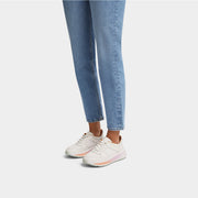 F-MODE Ombre-Sole Leather/Mesh Flatform Trainers