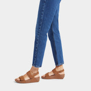 LULU Adjustable Leather Back-Strap Sandals