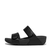 LULU Adjustable Leather Slides