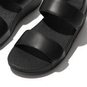 LULU Adjustable Leather Back-Strap Sandals