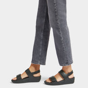 LULU Adjustable Leather Back-Strap Sandals