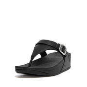 LULU Adjustable Leather Toe-Post Sandals