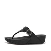 LULU Adjustable Leather Toe-Post Sandals