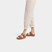 LULU Adjustable Leather Slides