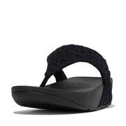 LULU Geo-Webbing Toe-Post Sandals