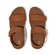 LULU Adjustable Leather Back-Strap Sandals