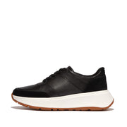 F-MODE Leather/Suede Flatform Sneakers