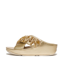 RUMBA Beaded Metallic Cross Slides