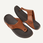 TRAKK II Men's Leather Toe-Post Sandals